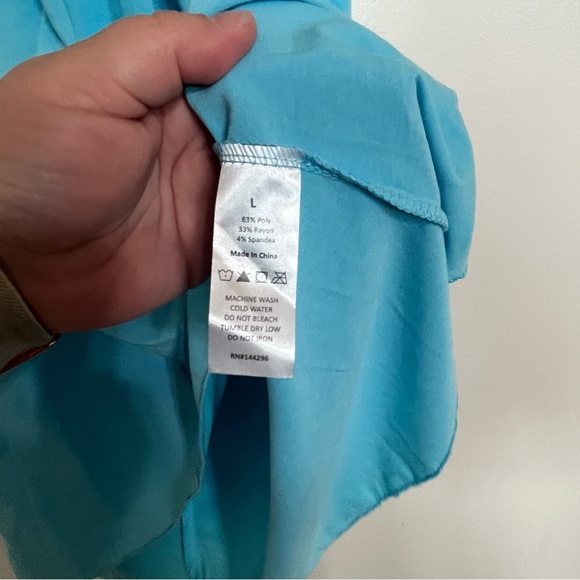 Hula Moon By Jams World Teal Summer Halter Dress Crochet Top Juniors Size Large - Picture 5 of 8